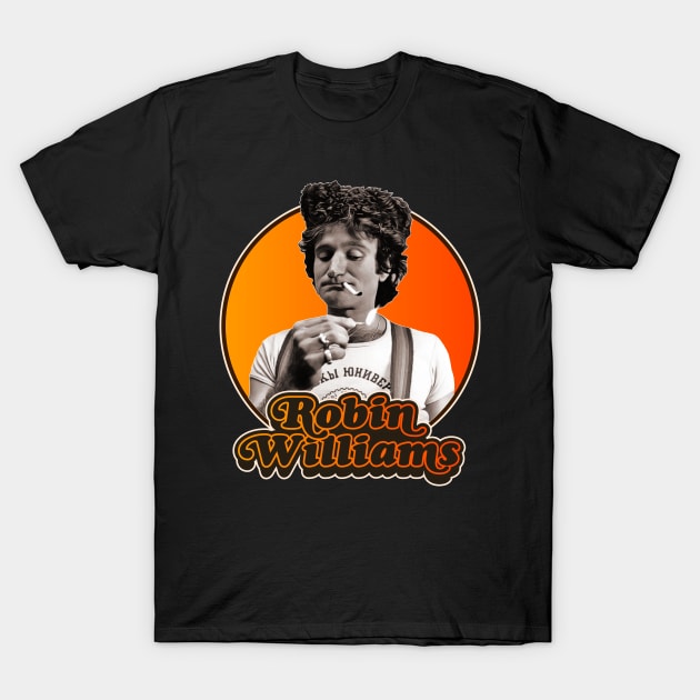 Retro Robin Williams Tribute T-Shirt by darklordpug